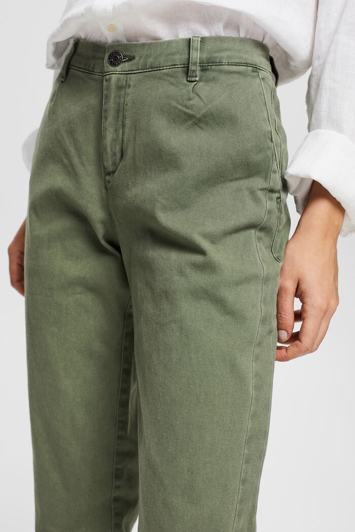 Pantalón chino de algodón, GREEN, detail image number 2