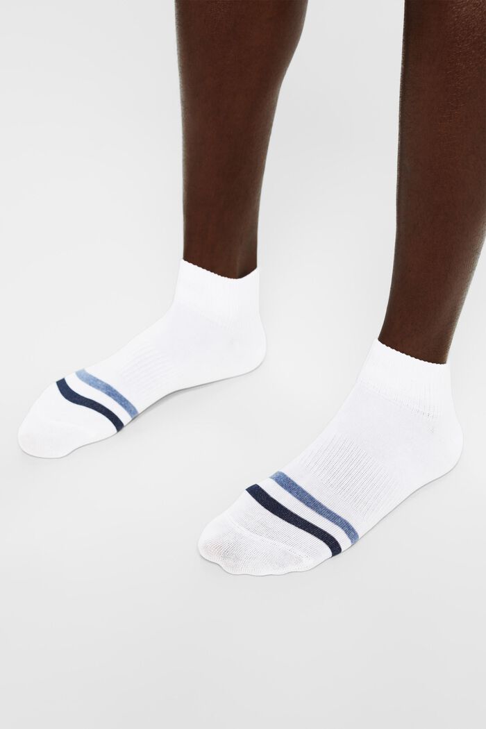 Pack de 2 pares de calcetines a rayas, WHITE, detail image number 1