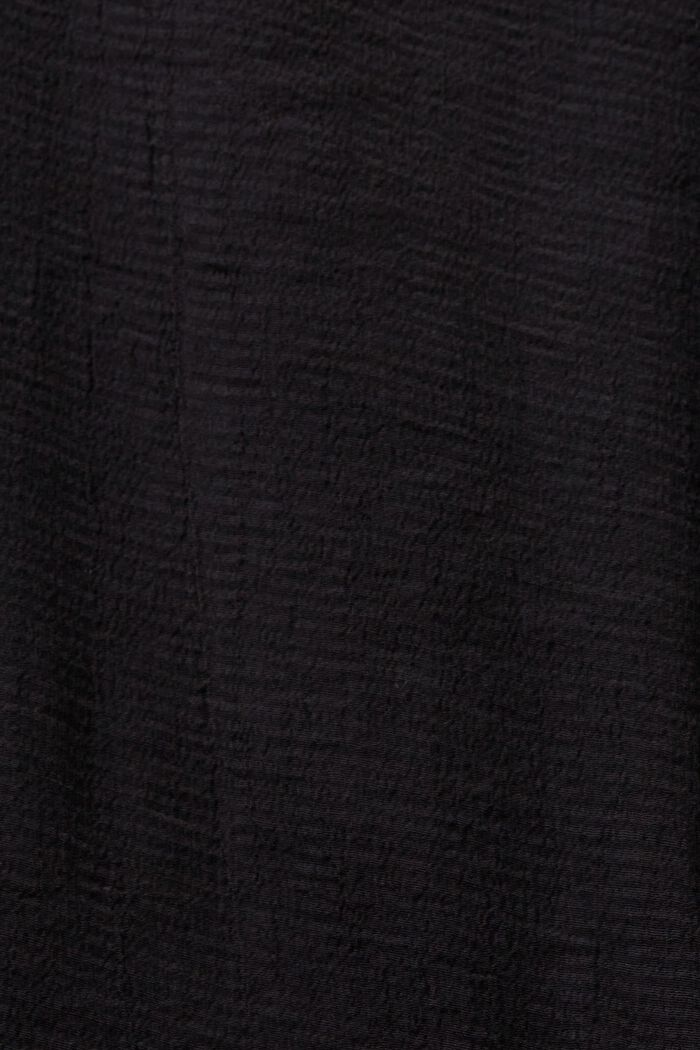 Blusa de crepé con escote en pico, BLACK, detail image number 5