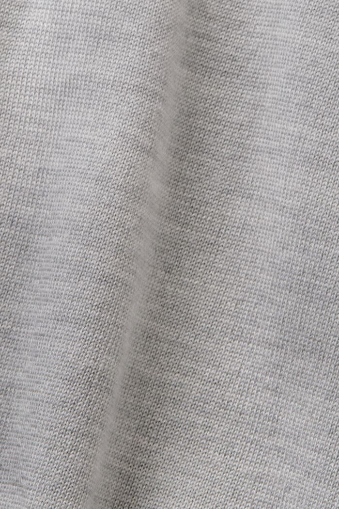 Jersey de lana con cuello alto, MEDIUM GREY, detail image number 5