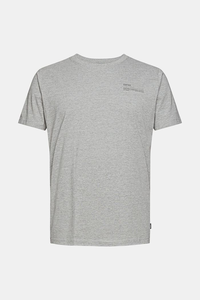 Camiseta de punto en mezcla de algodón ecológico, MEDIUM GREY, detail image number 5