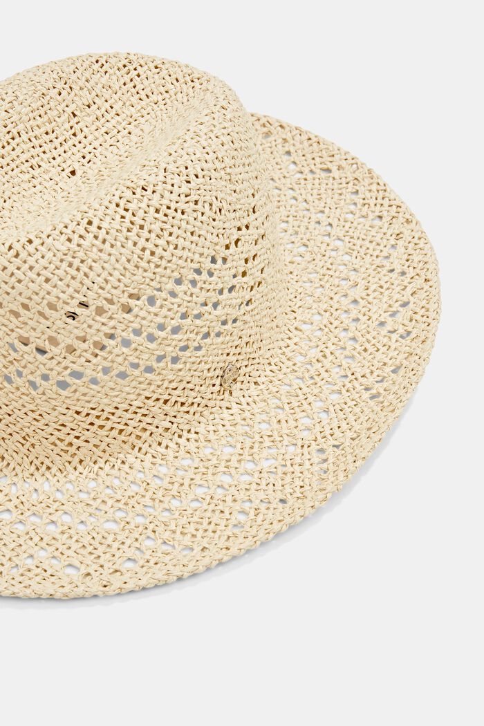 Sombrero de rafia, CREAM BEIGE, detail image number 1
