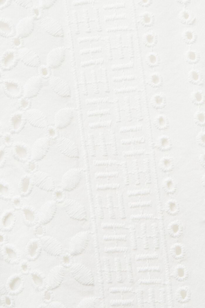 Top corto bordado, LENZING™ ECOVERO™, WHITE, detail image number 4
