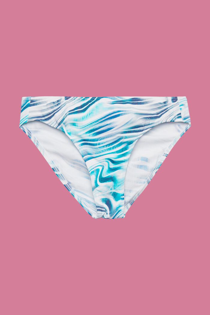 Braguita de bikini clásica con estampado de ondas, INK, detail image number 4