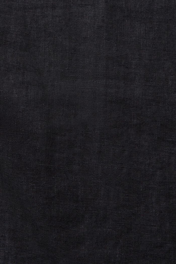 Blusa con cuello cubano, BLACK, detail image number 4