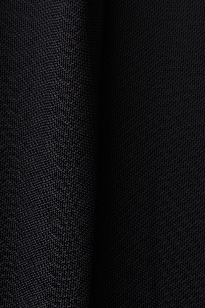 Vestido de malla con cintura elástica, BLACK, detail image number 5