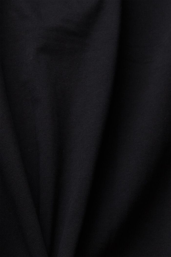 Camiseta unisex con logotipo estampado, BLACK, detail image number 5