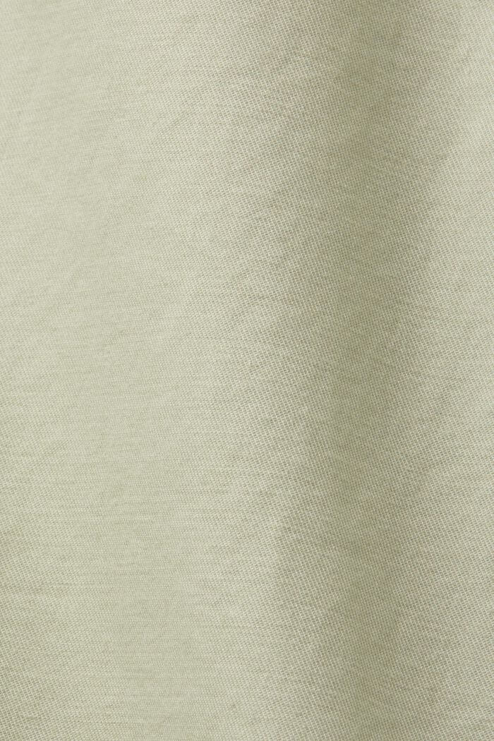 Pantalones cortos en sarga de algodón, LIGHT GREEN, detail image number 6