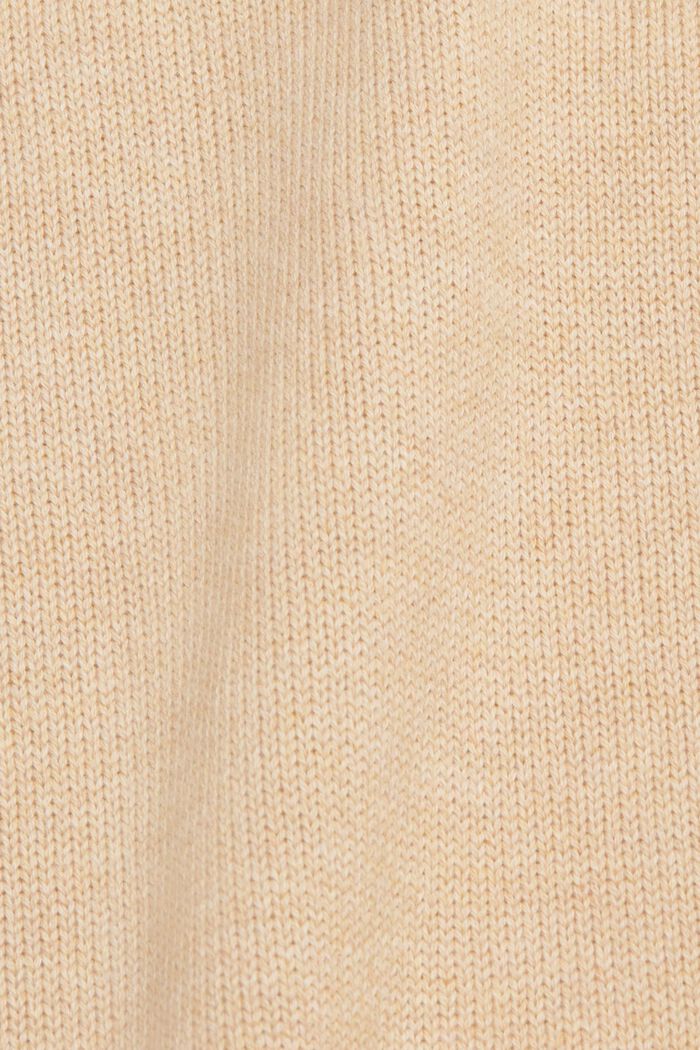 Jersey en punto de algodón sostenible, BEIGE, detail image number 1