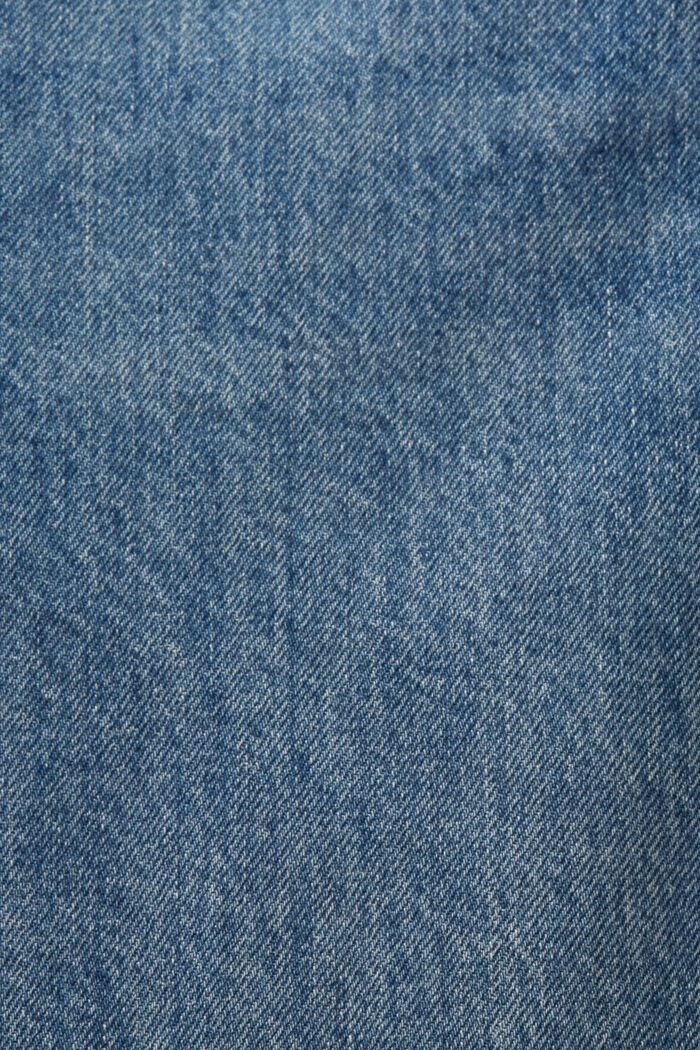 Jeans high-rise straight fit de estilo retro, BLUE MEDIUM WASHED, detail image number 6