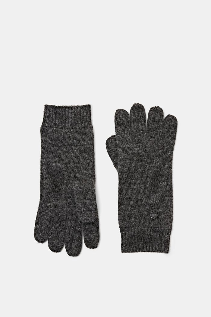 Con cachemir: guantes en mezcla de lana