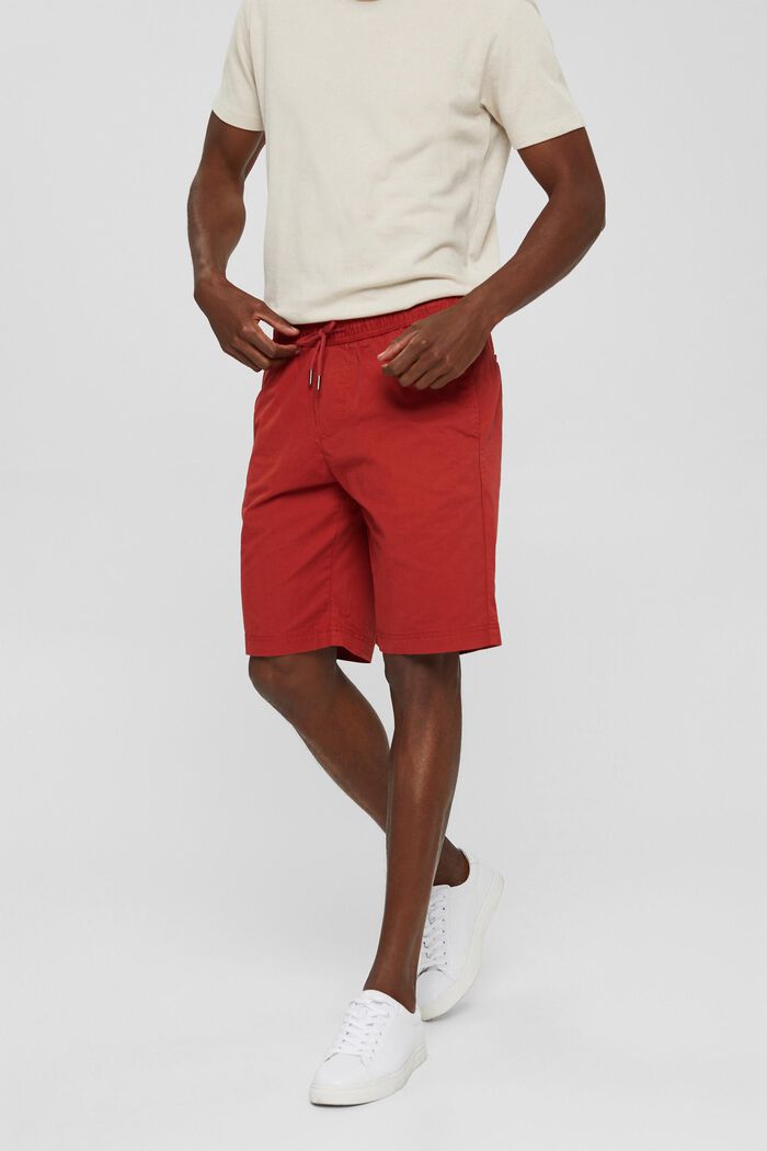 Shorts con cintura elástica, 100% algodón ecológico, RED, detail image number 6