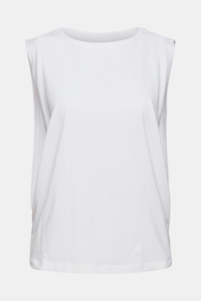 Camiseta con sisas profundas, WHITE, overview