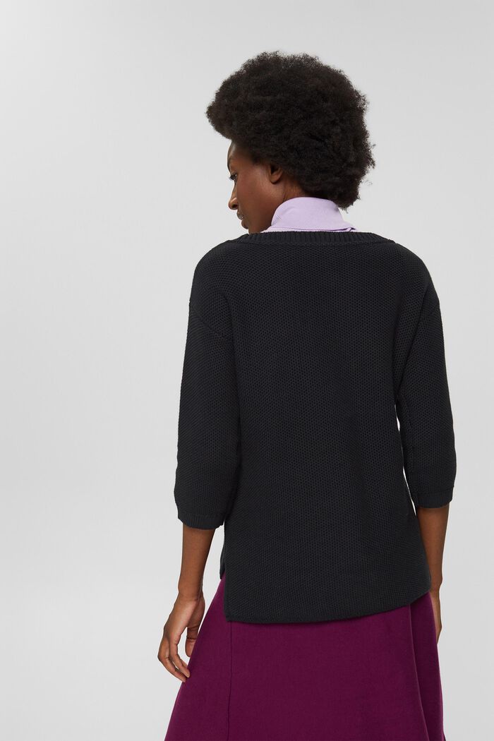 Jersey básico en 100% algodón, BLACK, detail image number 3