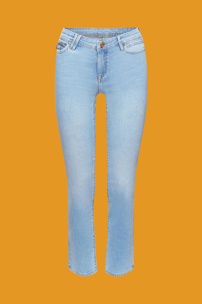 Jeans wide leg, BLUE LIGHT WASHED, detail image number 7