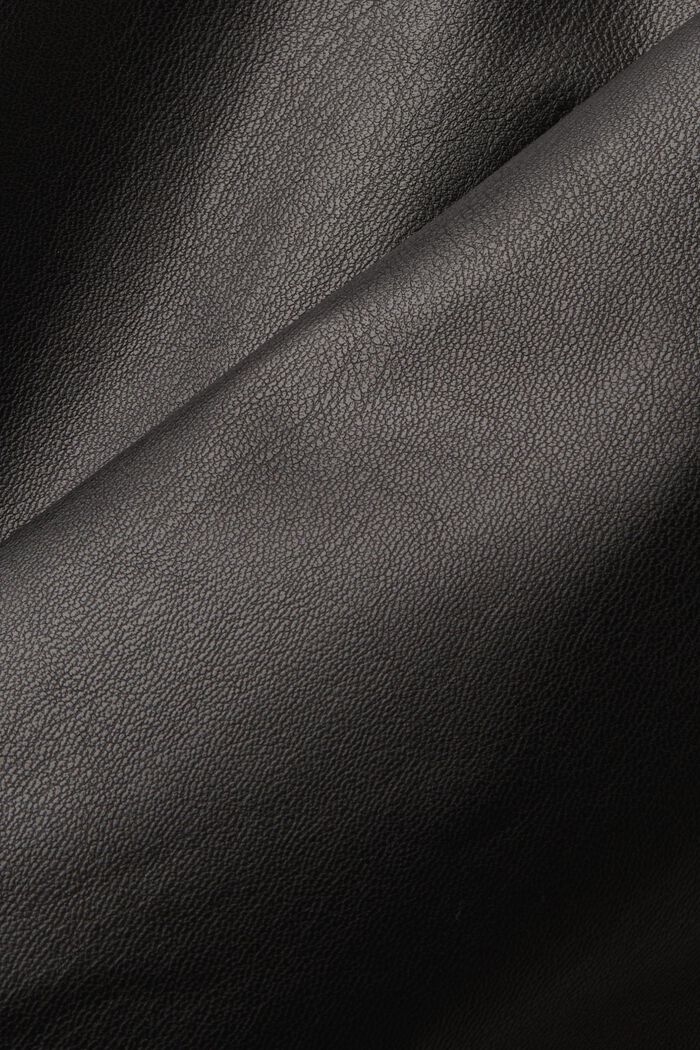 Pantalón deportivo de polipiel, BLACK, detail image number 5