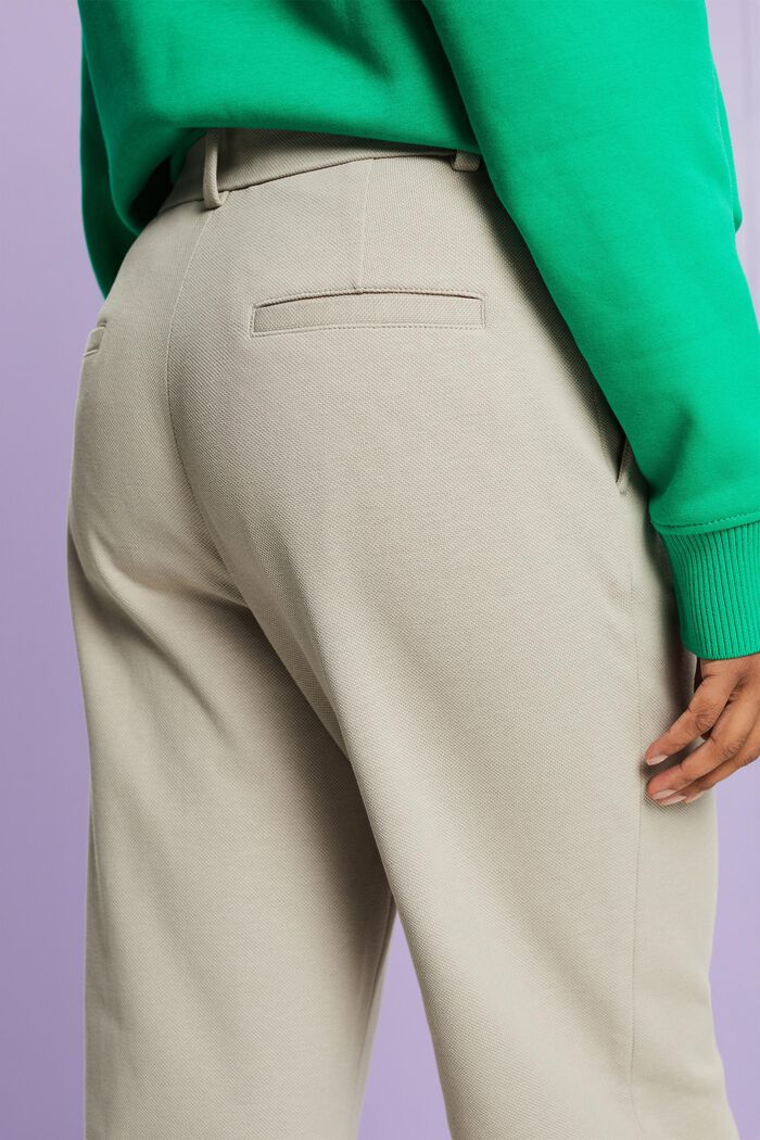 Pantalones de pernera ancha en mezcla de algodón ecológico, LIGHT GREY, detail image number 2