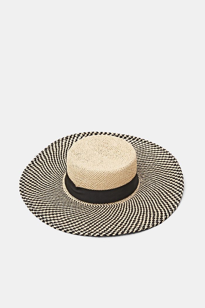Sombrero de verano de paja, CREAM BEIGE, detail image number 0