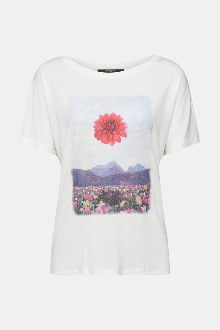 Camiseta estampada, LENZING™ ECOVERO™, NEW OFF WHITE, overview