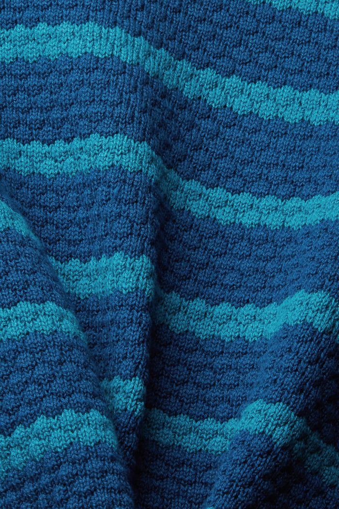 Jersey en punto con textura, PETROL BLUE, detail image number 1