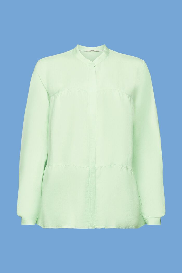 Blusa camisera de lino, CITRUS GREEN, detail image number 5