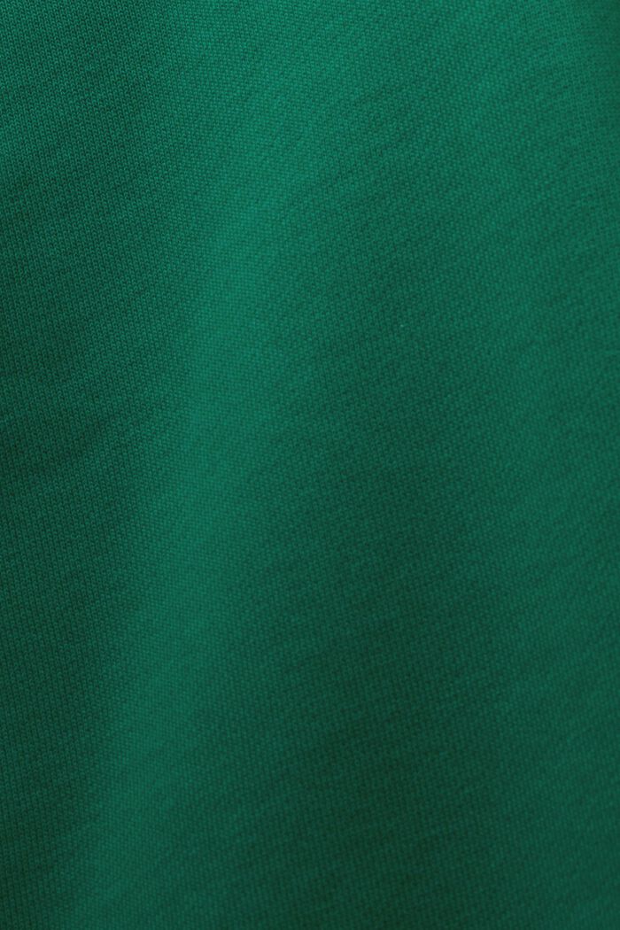 Sudadera con capucha y logotipo bordado, algodón ecológico, DARK GREEN, detail image number 5
