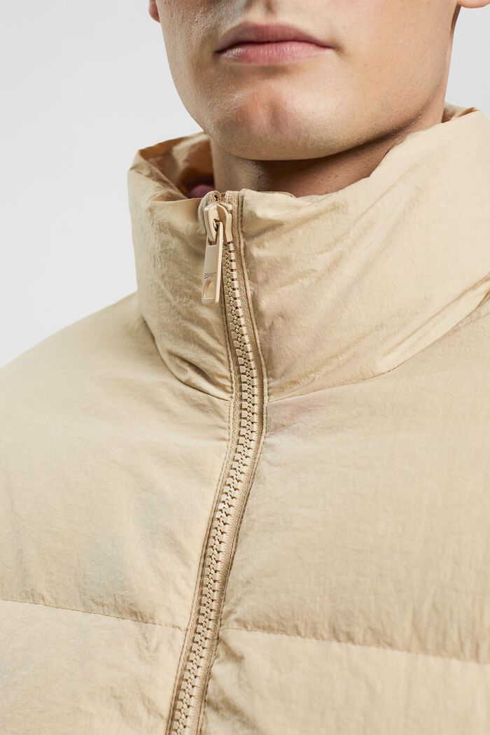 Chaqueta acolchada con plumón, BEIGE, detail image number 2