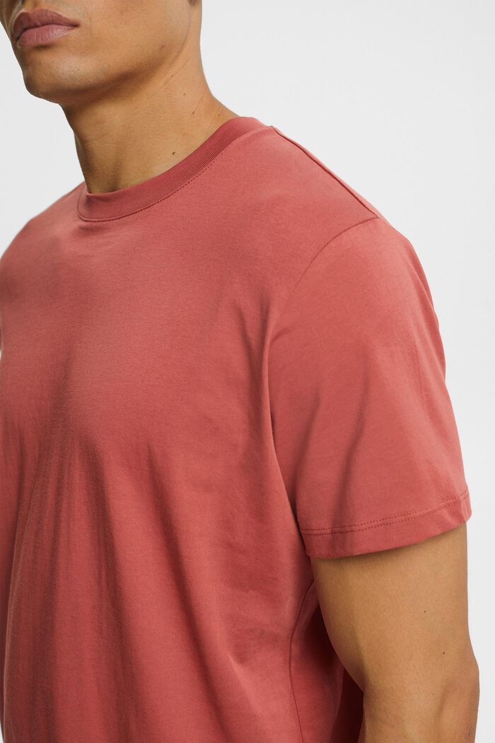 Camiseta de tejido jersey, 100% algodón, TERRACOTTA, detail image number 0
