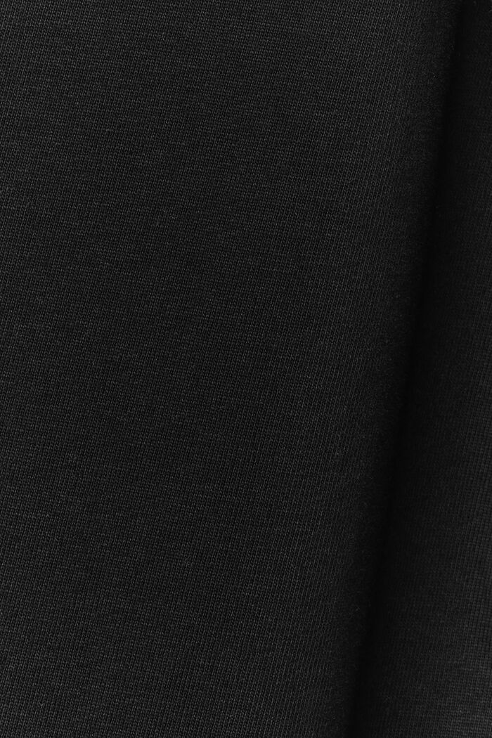 Camiseta unisex en jersey de algodón con logotipo, BLACK, detail image number 5