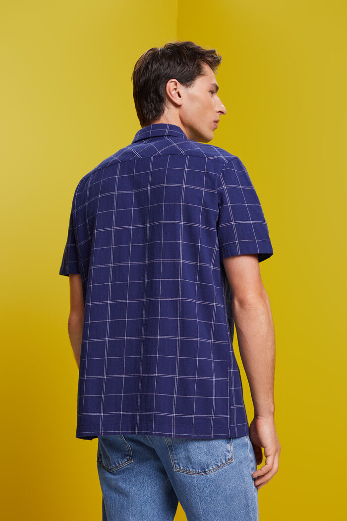 Camisa de manga corta en 100% algodón, DARK BLUE, detail image number 3