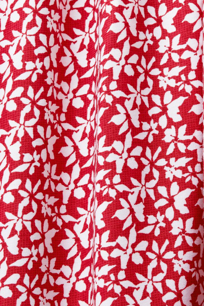 Vestido tubo midi fruncido, DARK RED, detail image number 4