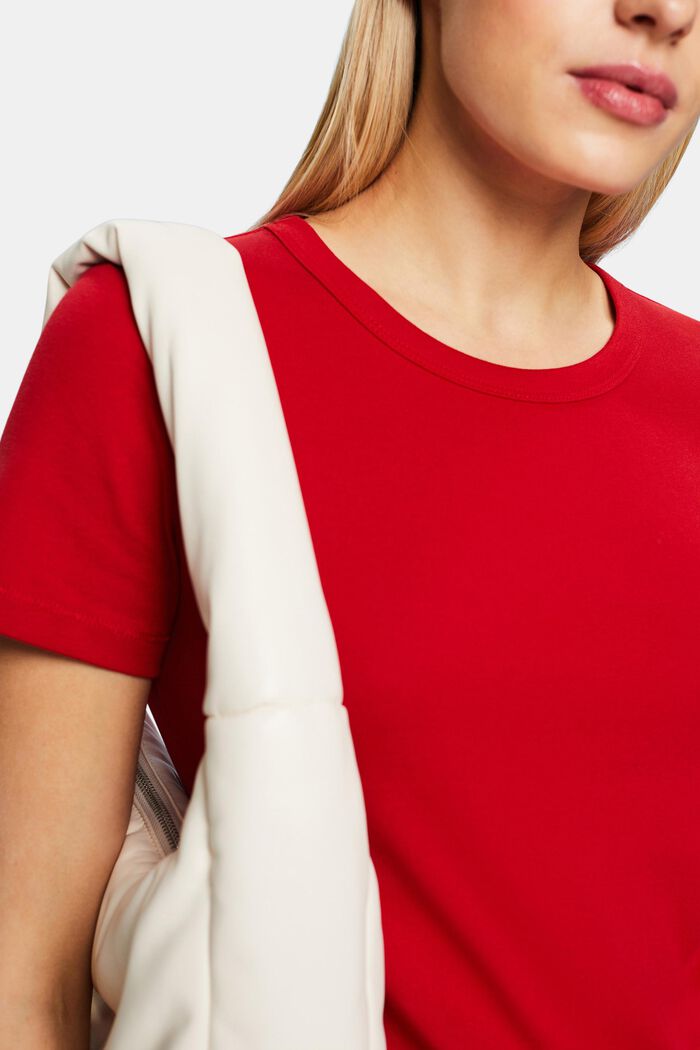 Camiseta de manga corta de algodón, DARK RED, detail image number 2