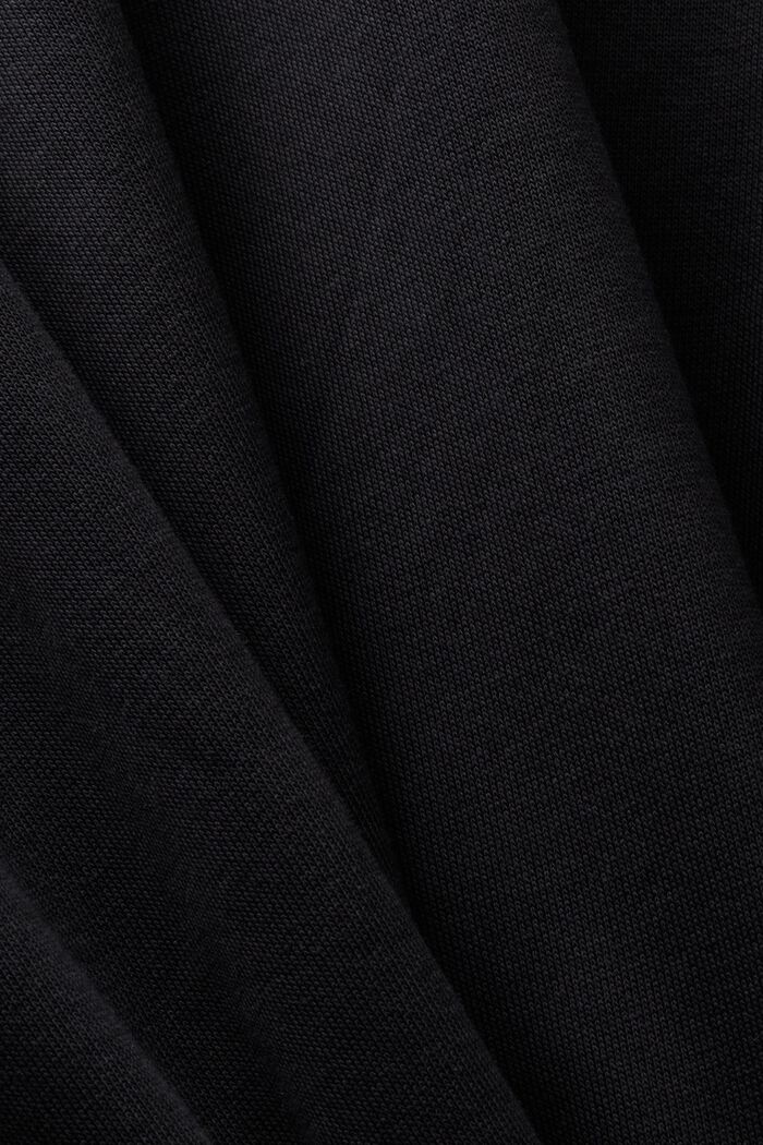 Vestido estilo sudadera con capucha, BLACK, detail image number 5