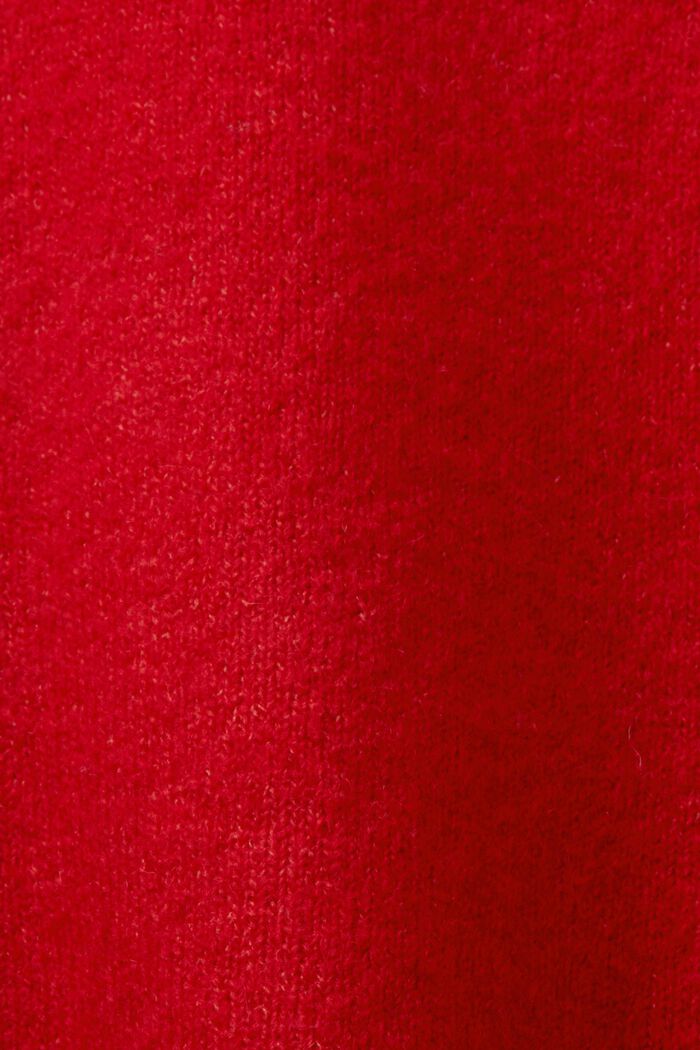 Jersey de punto con mangas ablusadas, DARK RED, detail image number 5