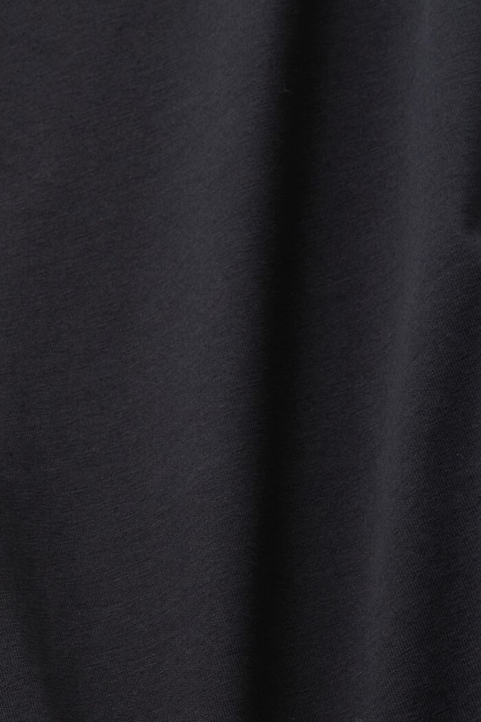 Camiseta de manga larga con ecote asimétrico, BLACK, detail image number 4