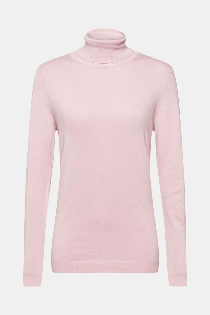 Jersey con cuello vuelto, LIGHT PINK, detail image number 5