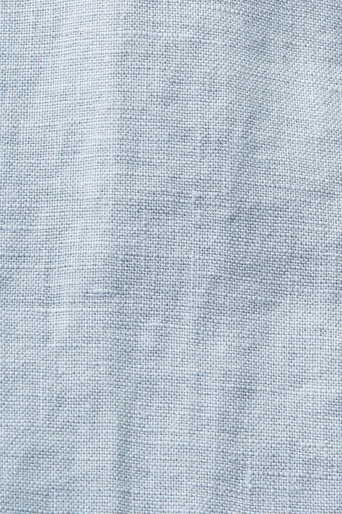 Camisa de lino con manga corta, LIGHT BLUE LAVENDER, detail image number 7