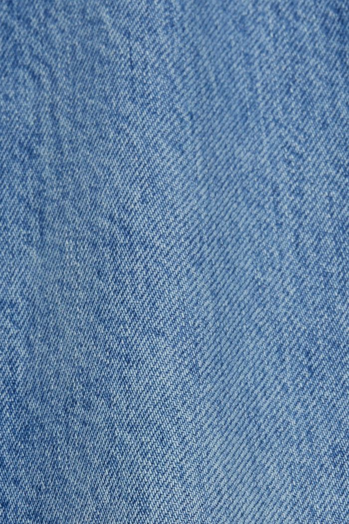 Jeans high-rise straight fit de estilo retro, BLUE LIGHT WASHED, detail image number 5