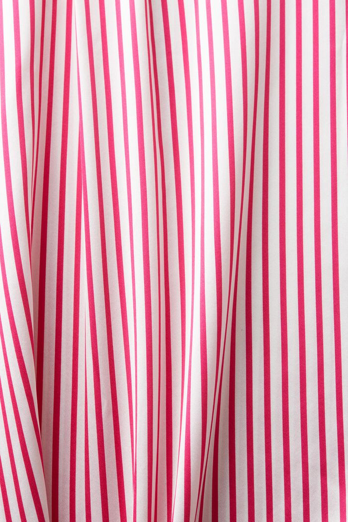 Camisa de seda con diseño a rayas, PINK FUCHSIA, detail image number 5