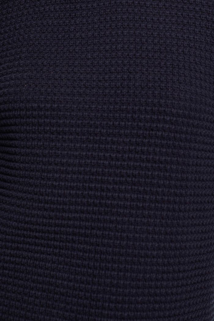 Jersey de punto con textura, NAVY, detail image number 1