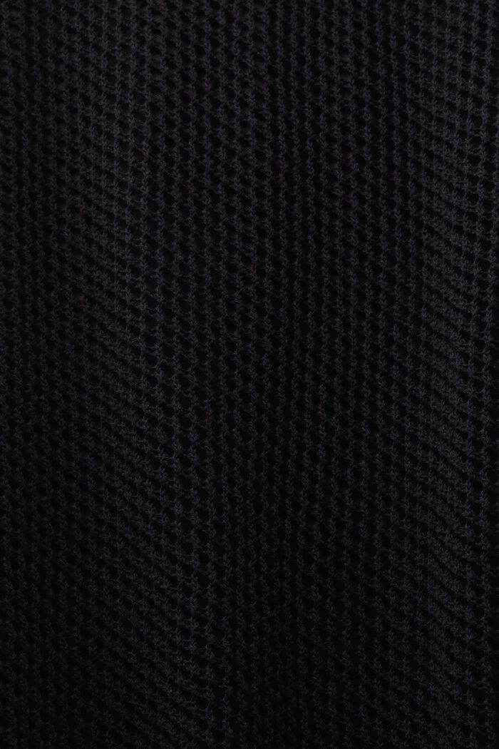 Falda lápiz midi de malla, BLACK, detail image number 4