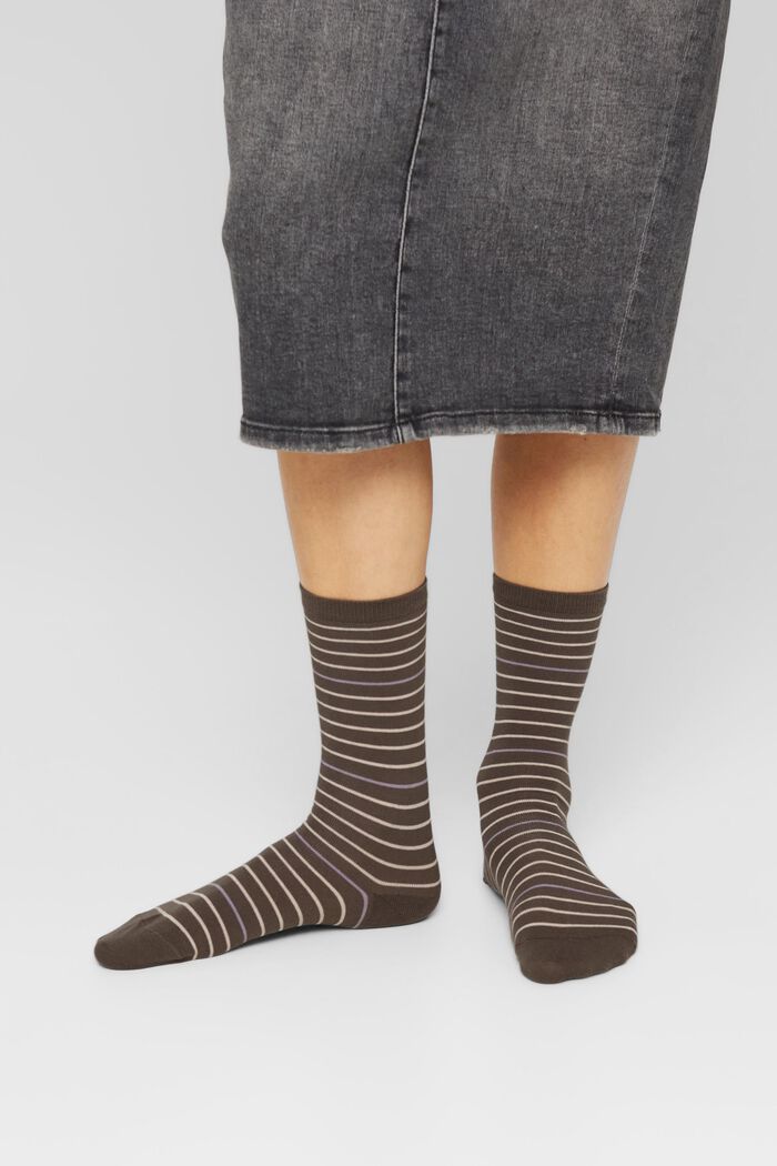 Pack de 2 calcetines de rayas, MILITARY, detail image number 2