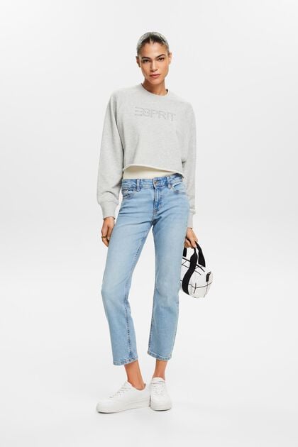 Jeans Mid-Rise Straight Ankle