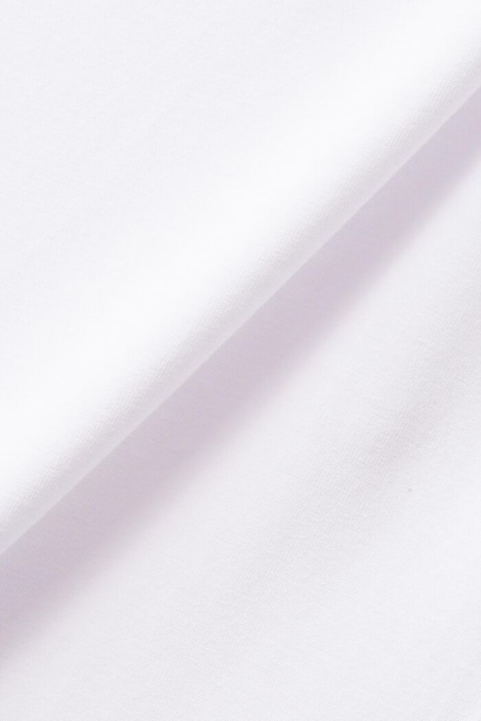 Camiseta interior de punto elástico, WHITE, detail image number 5