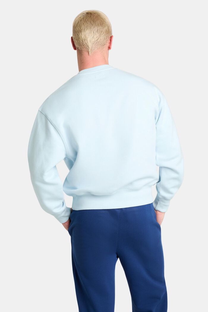 Sudadera unisex de felpa de algodón con logotipo, PASTEL BLUE, detail image number 3