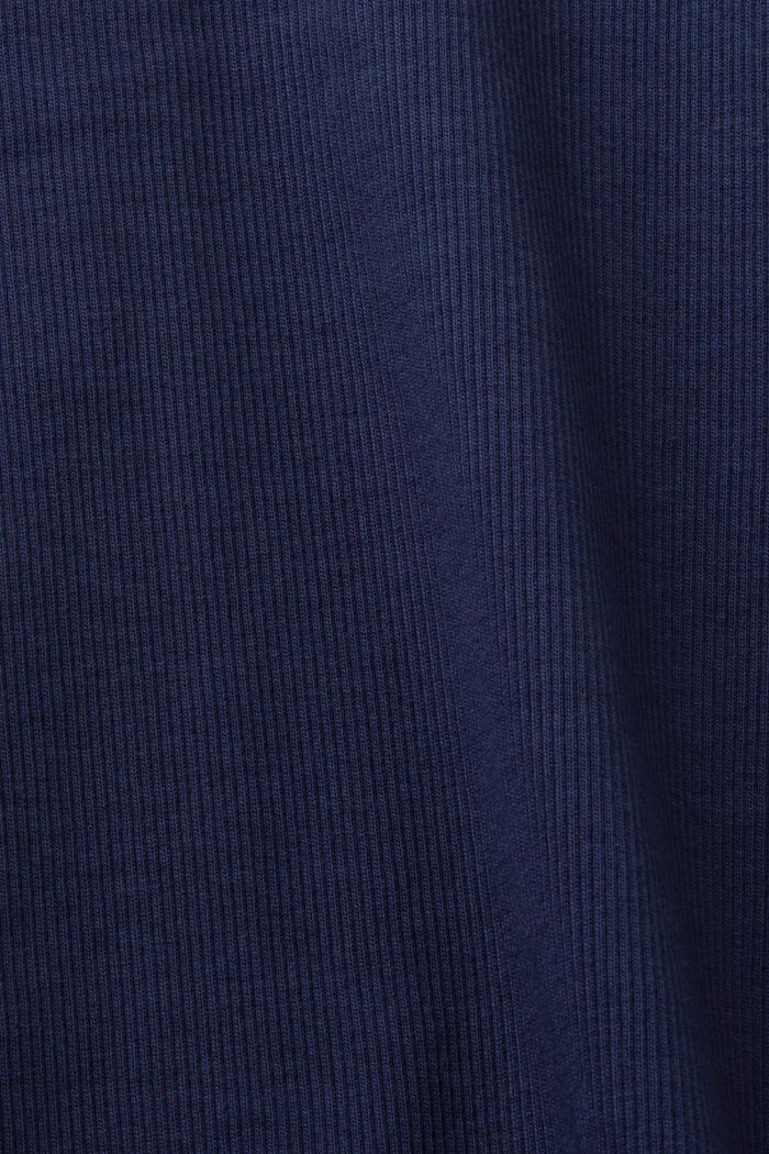 Camiseta de tirantes en jersey acanalado, algodón elástico, INK, detail image number 5