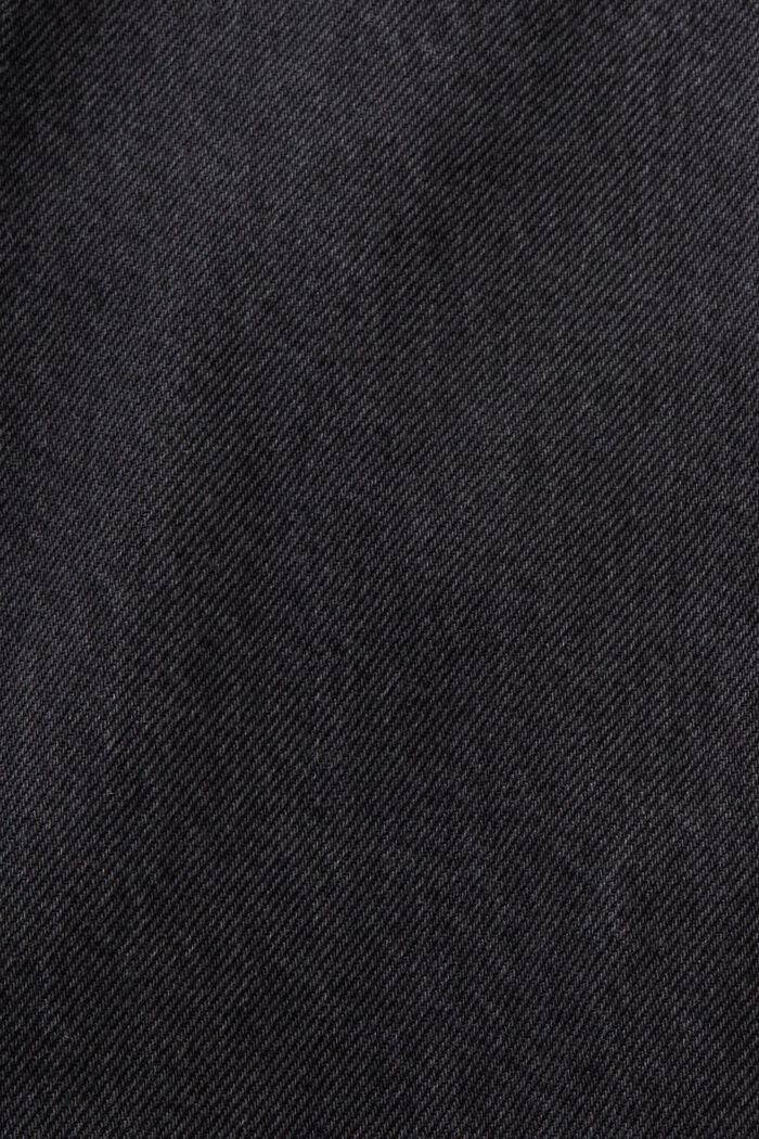 Jeans mid-rise straight fit, BLACK DARK WASHED, detail image number 5