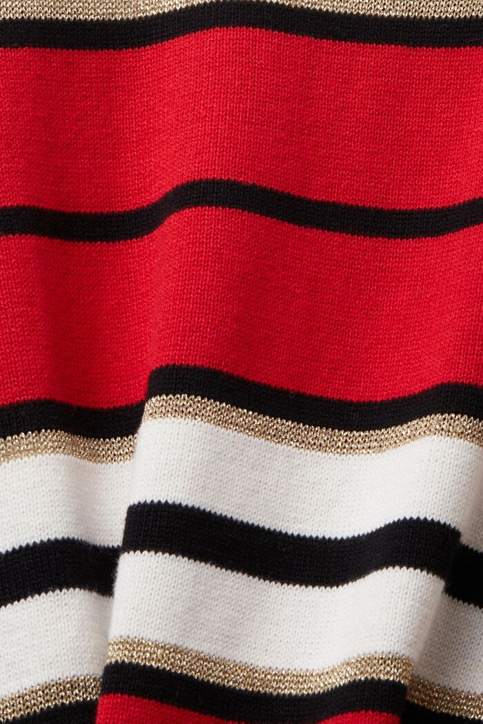 Jersey de rayas con cachemir, RED, detail image number 5