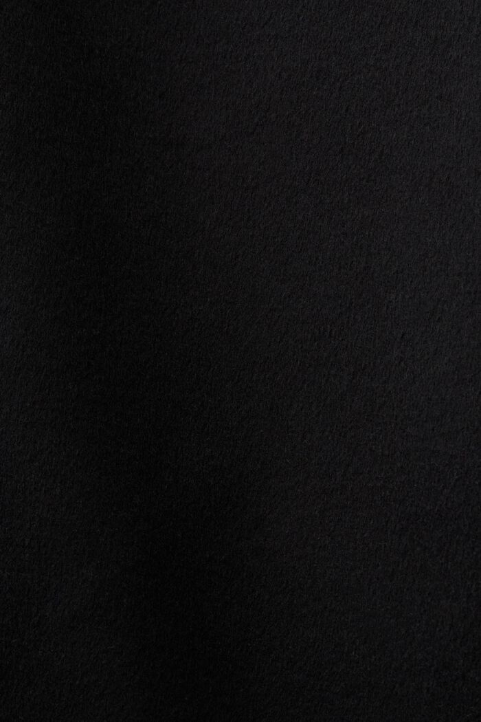 Abrigo de mezcla de lana, BLACK, detail image number 5