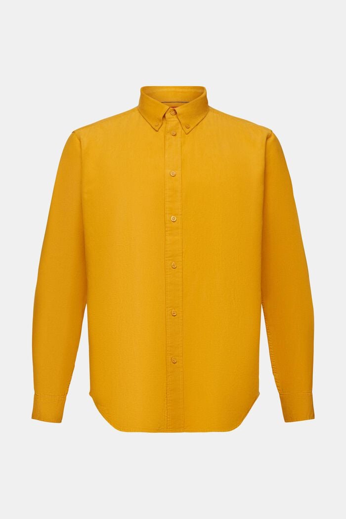 Camisa de pana en 100% algodón, NEW AMBER YELLOW, detail image number 6